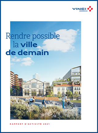 Couverture rapport annuel VINCI Immobilier 2021 